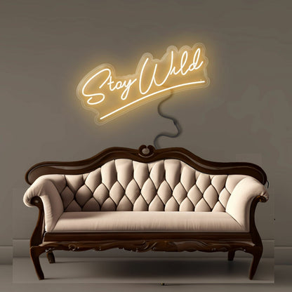 Stay Wild Led Neon Signs Bedroom Wall Art - Shineneon
