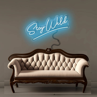 Stay Wild Led Neon Signs Bedroom Wall Art - Shineneon