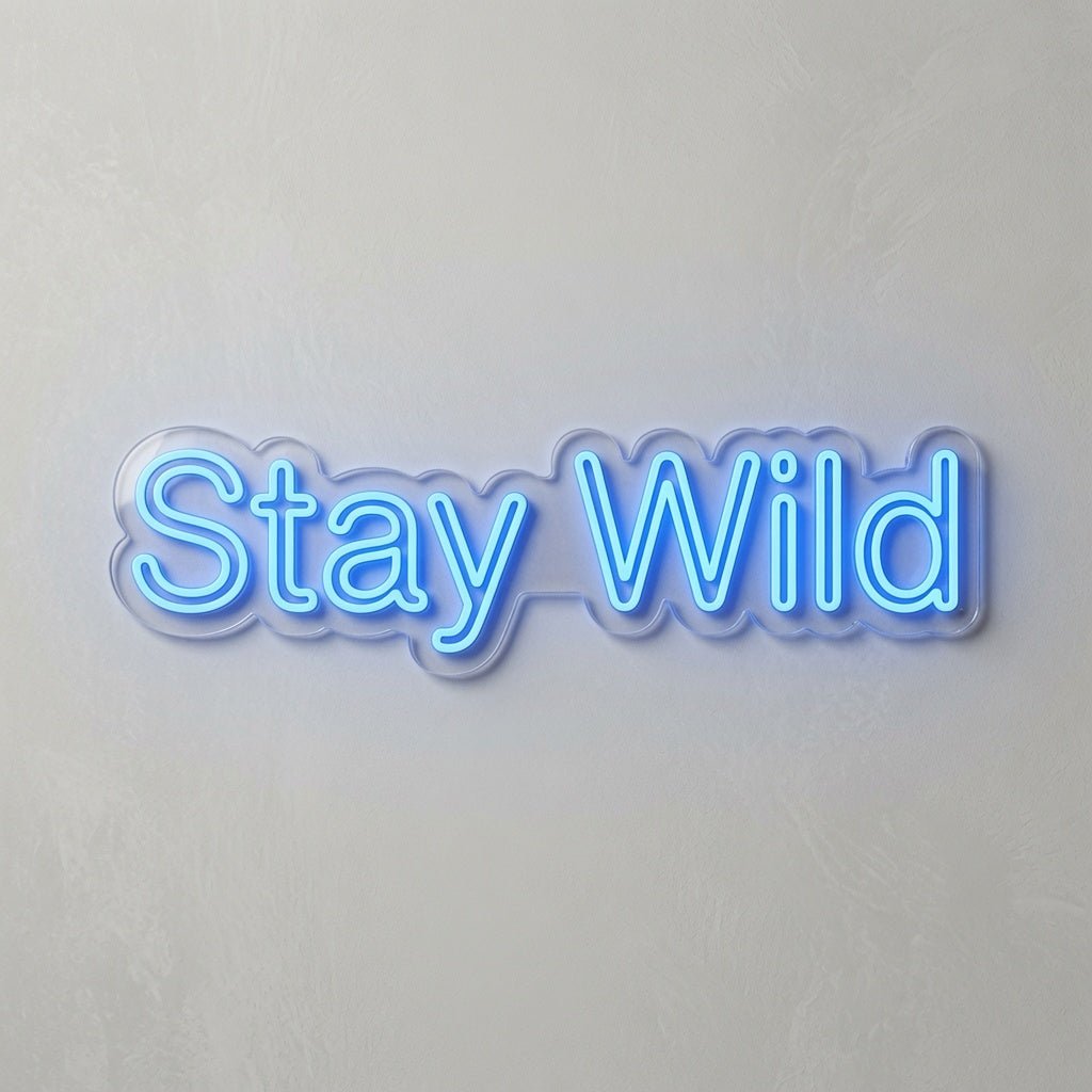 Stay Wild Lettering Home Decor LED Neon Sign - Shineneon