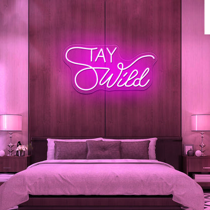 Stay Wild Neon Signs For Wall Decor