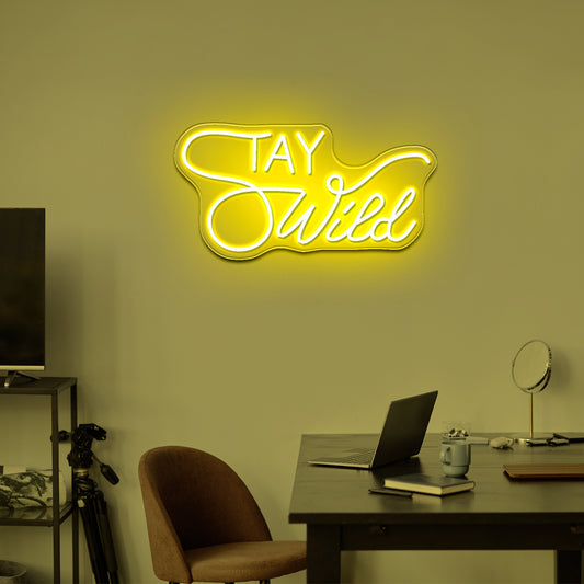 Stay Wild Neon Signs For Wall Decor