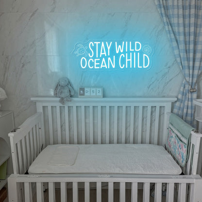 Stay Wild Ocean Child LED Neon Sign - 01 Original Product Image