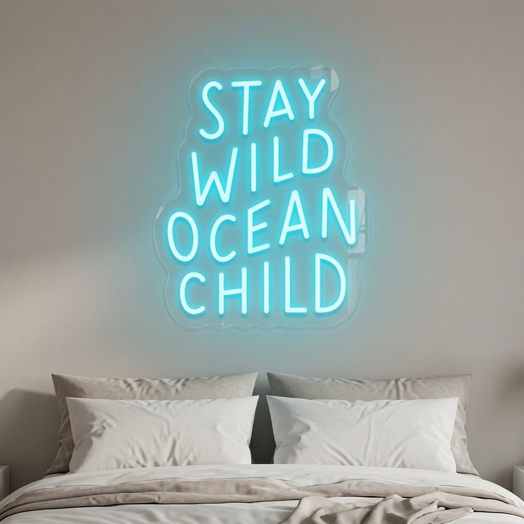 Stay Wild Ocean Child LED Neon Sign Home Decor - Shineneon