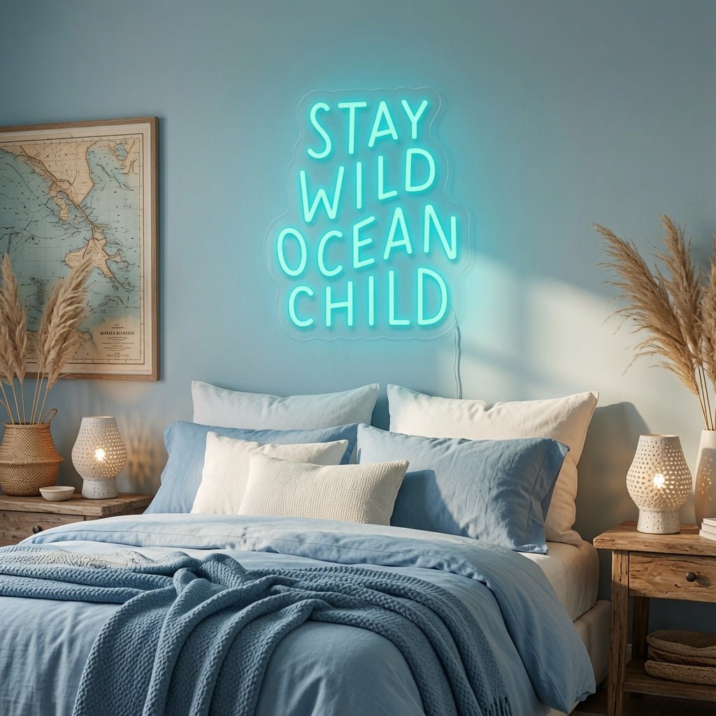Stay Wild Ocean Child LED Neon Sign Home Decor - Shineneon