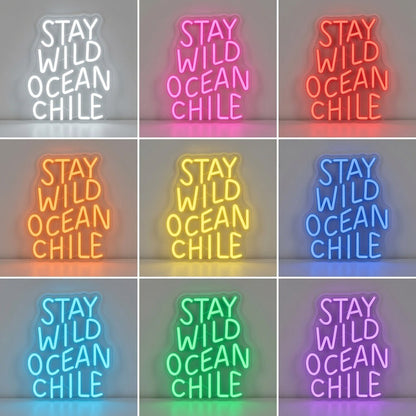Stay Wild Ocean Child LED Neon Sign Home Wall Art - Shineneon