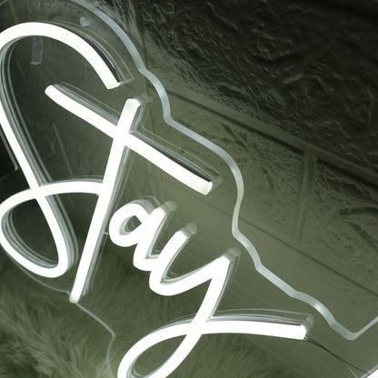 Stay Wild White Neon Sign For Inspirational And Positive Spaces | Shineneon