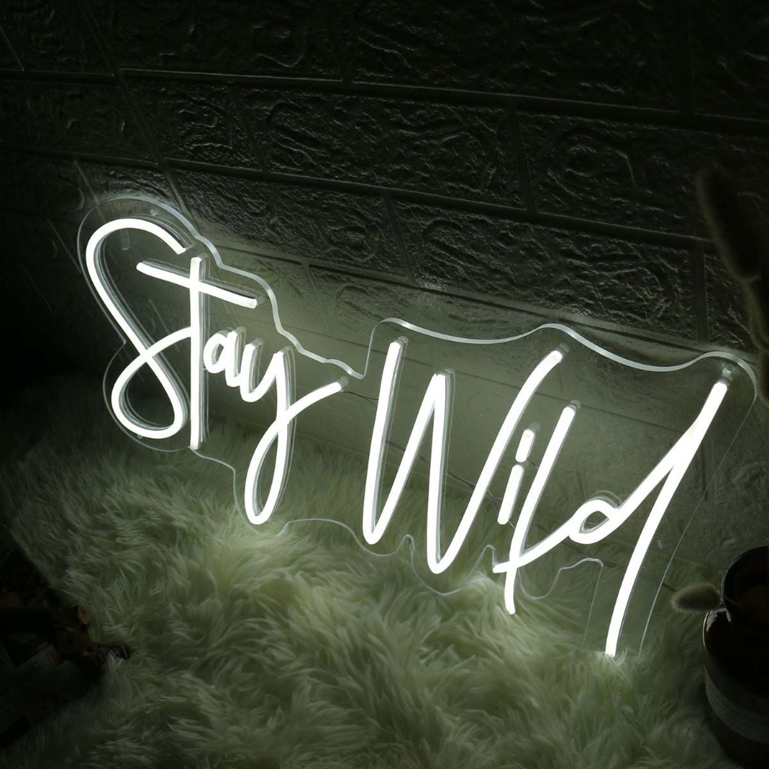 Stay Wild White Neon Sign For Inspirational And Positive Spaces | Shineneon