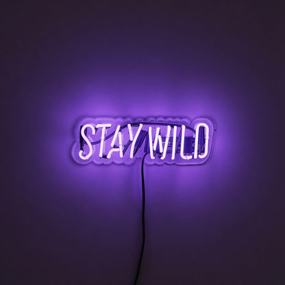 Stay Wild Word Art Wall Decor LED Neon Sign - Shineneon