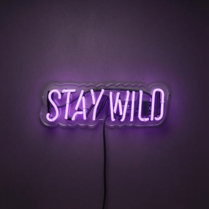 Stay Wild Word Art Wall Decor LED Neon Sign - Shineneon