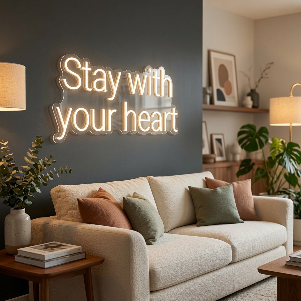 Stay With Your Heart LED Neon Sign - Shineneon