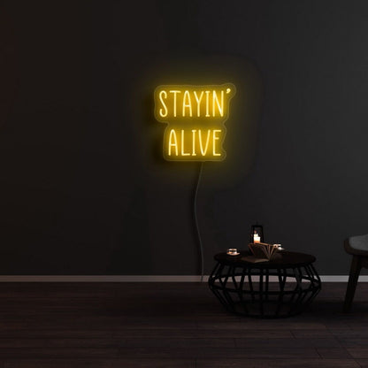 Stayin Alive Led Neon Sign - Shineneon