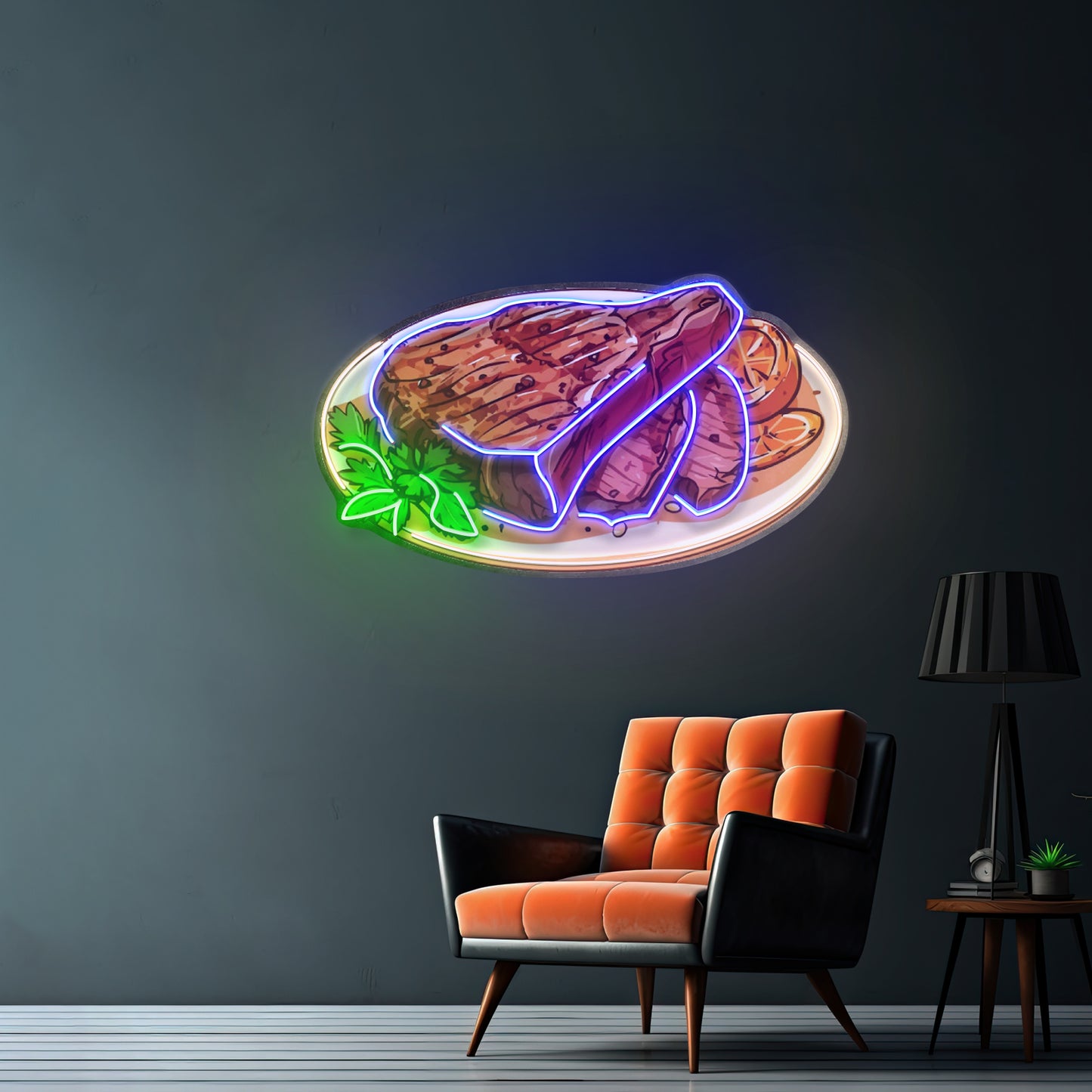 Steak Beef Steak Led Neon Sign Light Custom Led Signs