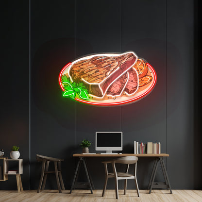 Steak Beef Steak Led Neon Sign Light Custom Led Signs