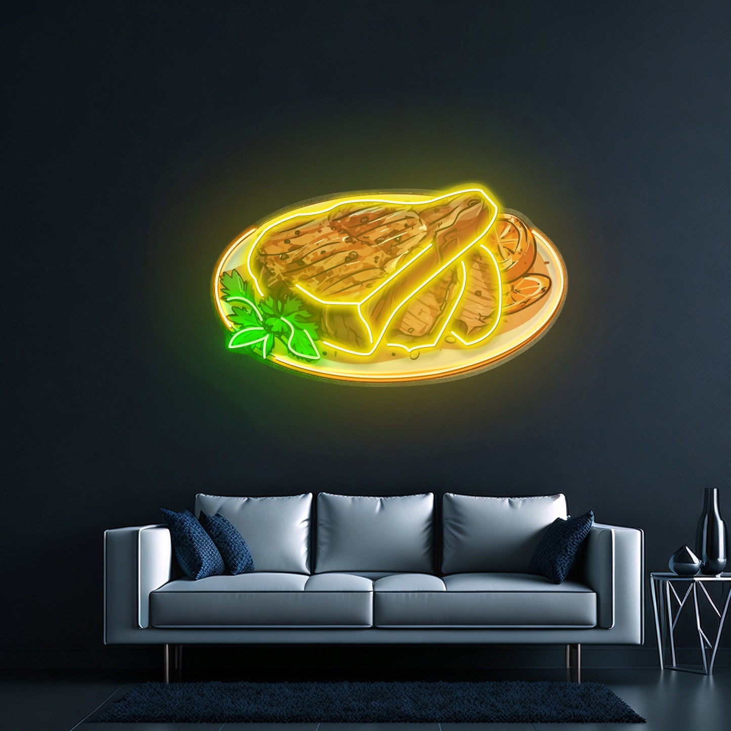 Steak Beef Steak Led Neon Sign Light Custom Led Signs