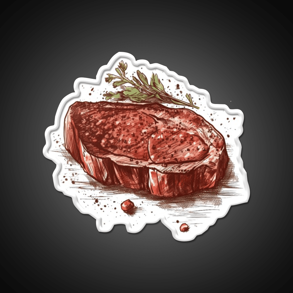 Steak Snack Food Led Neon Sign Rgb Color - Shineneon