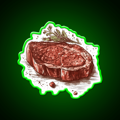 Steak Snack Food Led Neon Sign Rgb Color - Shineneon