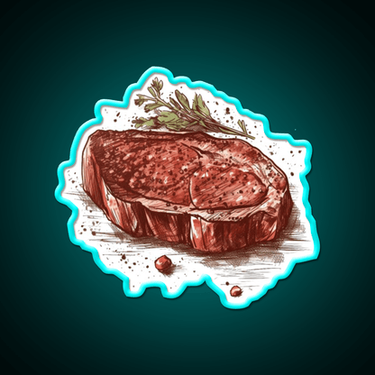 Steak Snack Food Led Neon Sign Rgb Color - Shineneon