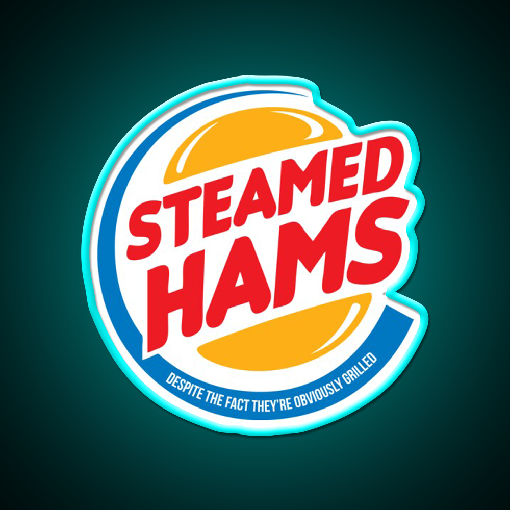Steamed Hams Beer Bar Decor Led Neon Sign Rgb Color - Size and dimension reference