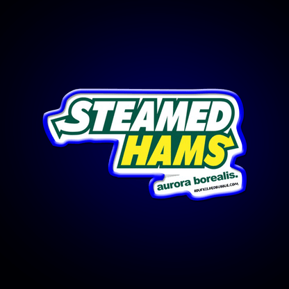Steamed Hams Way Roufxis Rb Fast Food Led Neon Sign For Burger Place Rgb Color - Shineneon