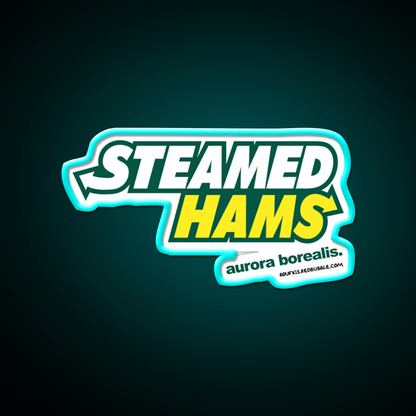 Steamed Hams Way Roufxis Rb Fast Food Led Neon Sign For Burger Place Rgb Color - Shineneon