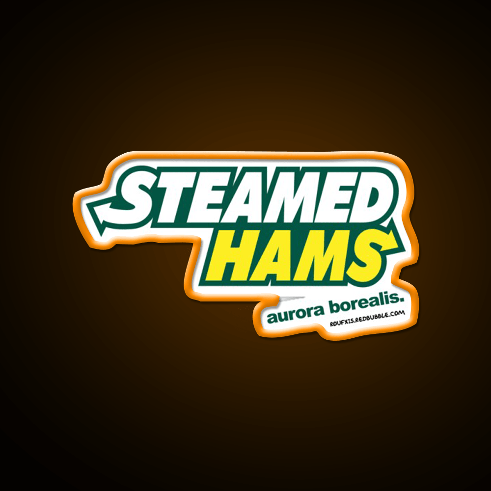 Steamed Hams Way Roufxis Rb Fast Food Led Neon Sign For Burger Place Rgb Color - Shineneon