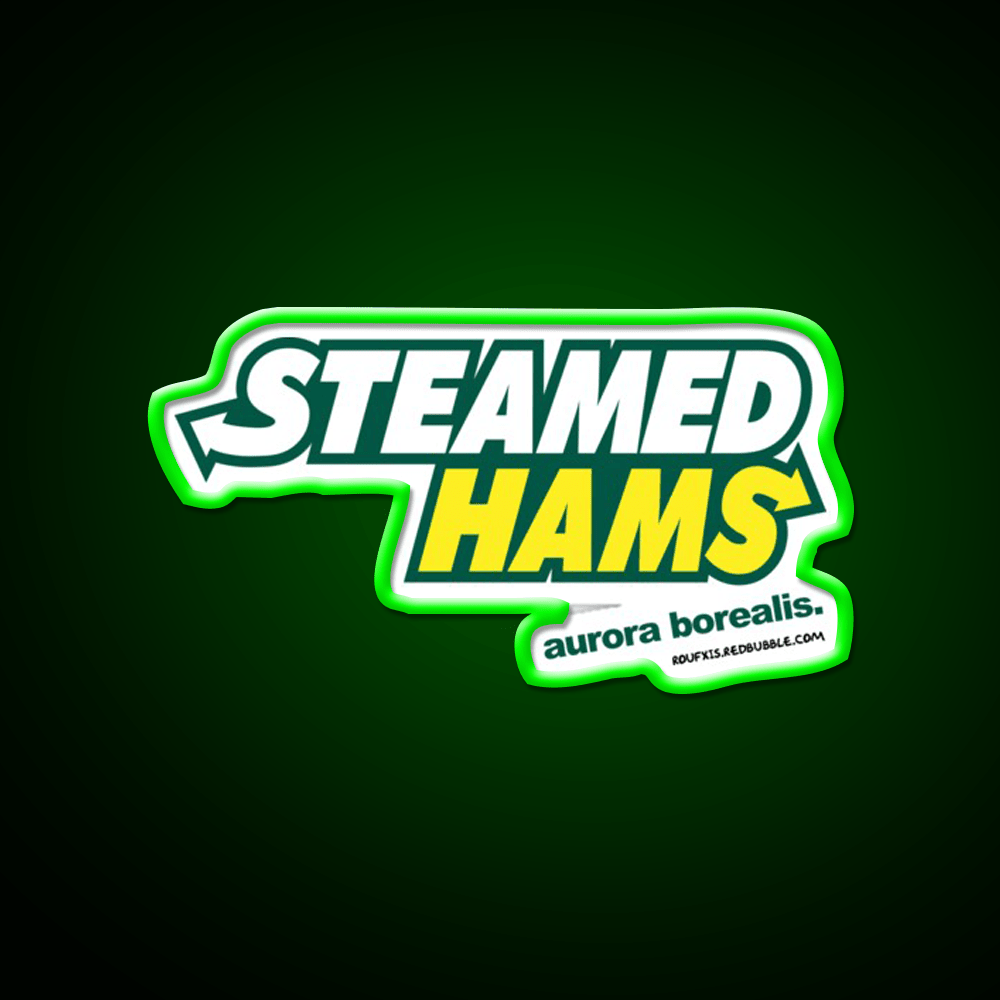Steamed Hams Way Roufxis Rb Fast Food Led Neon Sign For Burger Place Rgb Color - Shineneon