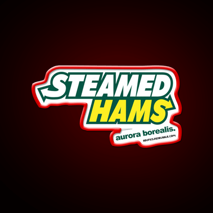 Steamed Hams Way Roufxis Rb Fast Food Led Neon Sign For Burger Place Rgb Color - Shineneon