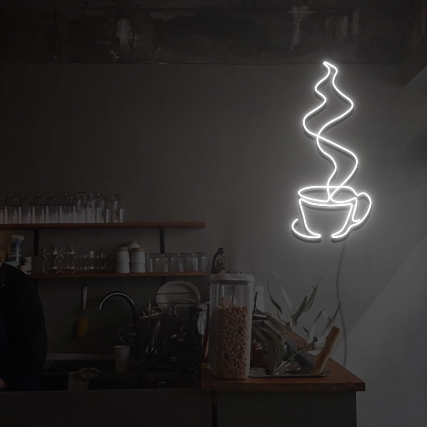 Steaming Coffee Cup Led Neon Sign | Shineneon