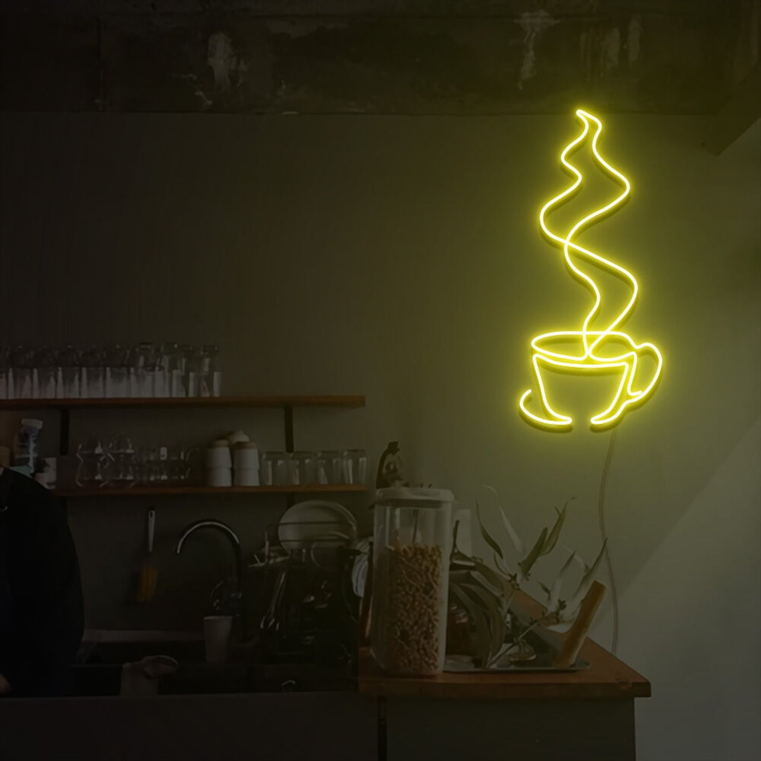 Steaming Coffee Cup Led Neon Sign | Shineneon