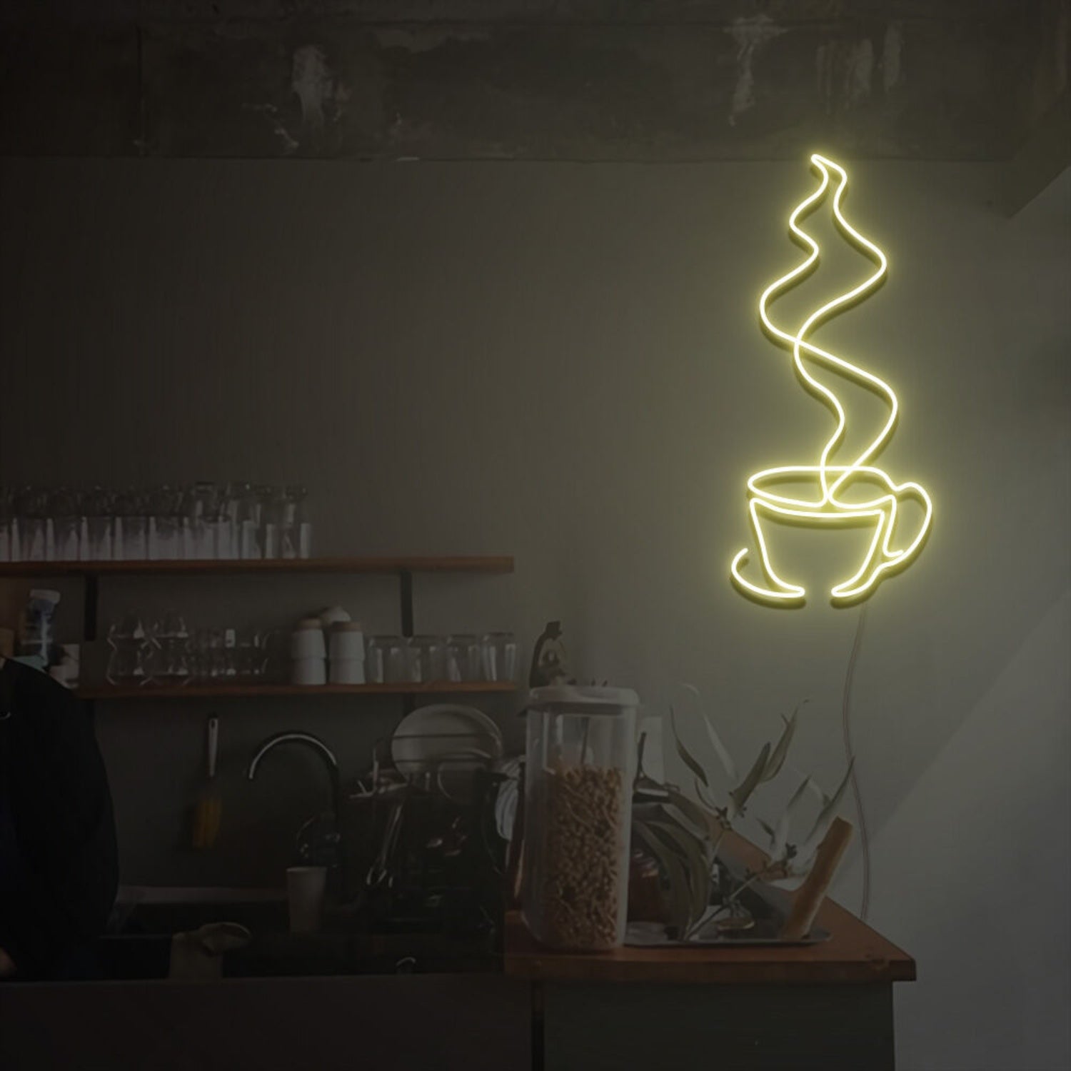 Steaming Coffee Cup Led Neon Sign | Shineneon