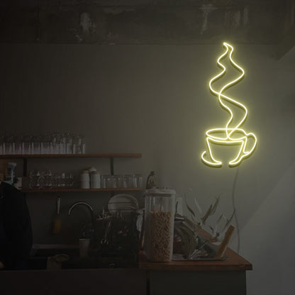 Steaming Coffee Cup Led Neon Sign | Shineneon