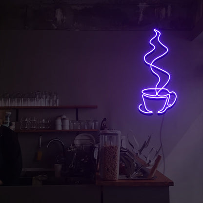 Steaming Coffee Cup Led Neon Sign | Shineneon