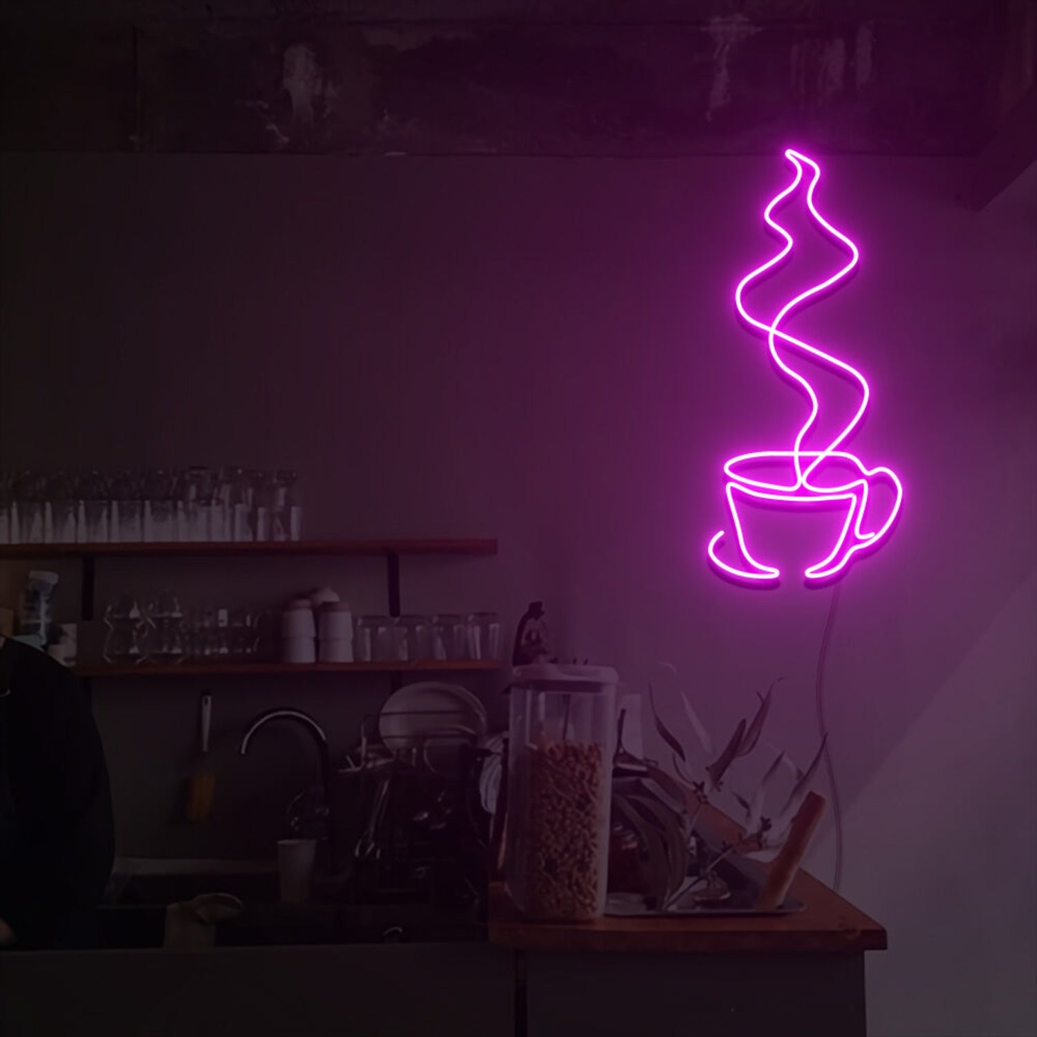 Steaming Coffee Cup Led Neon Sign | Shineneon
