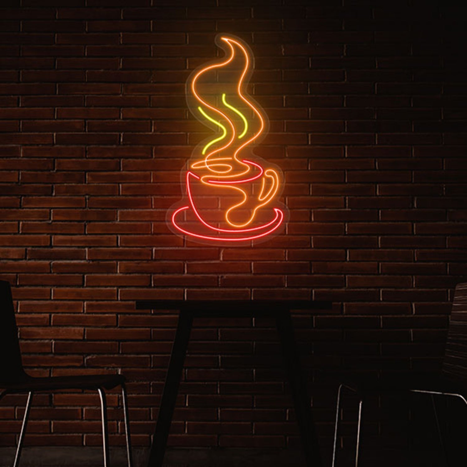 Steaming Coffee Cup Sign | Shineneon