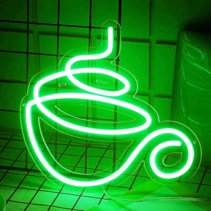 Steaming Hot Coffee Cup Led Neon Sign | Shineneon