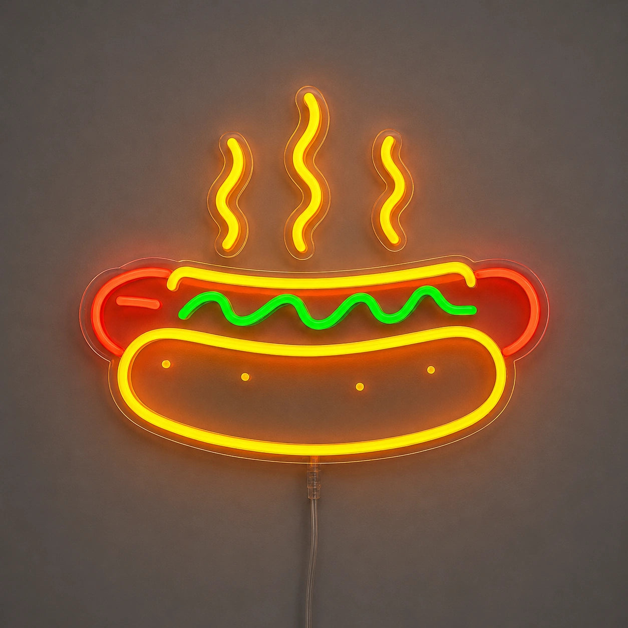 Steaming Hot Dog Neon Sign LED Neon Sign main product image