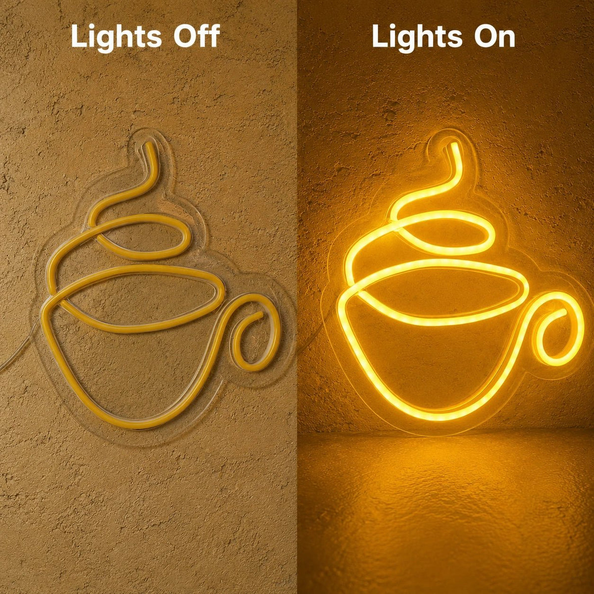 Steaming Teacup LED Neon Sign - Shineneon