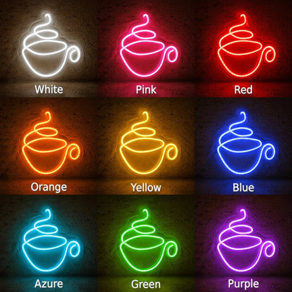 Steaming Teacup LED Neon Sign - Shineneon