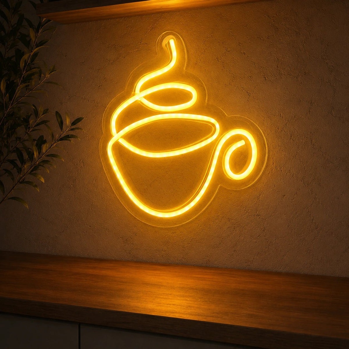 Steaming Teacup LED Neon Sign - Shineneon