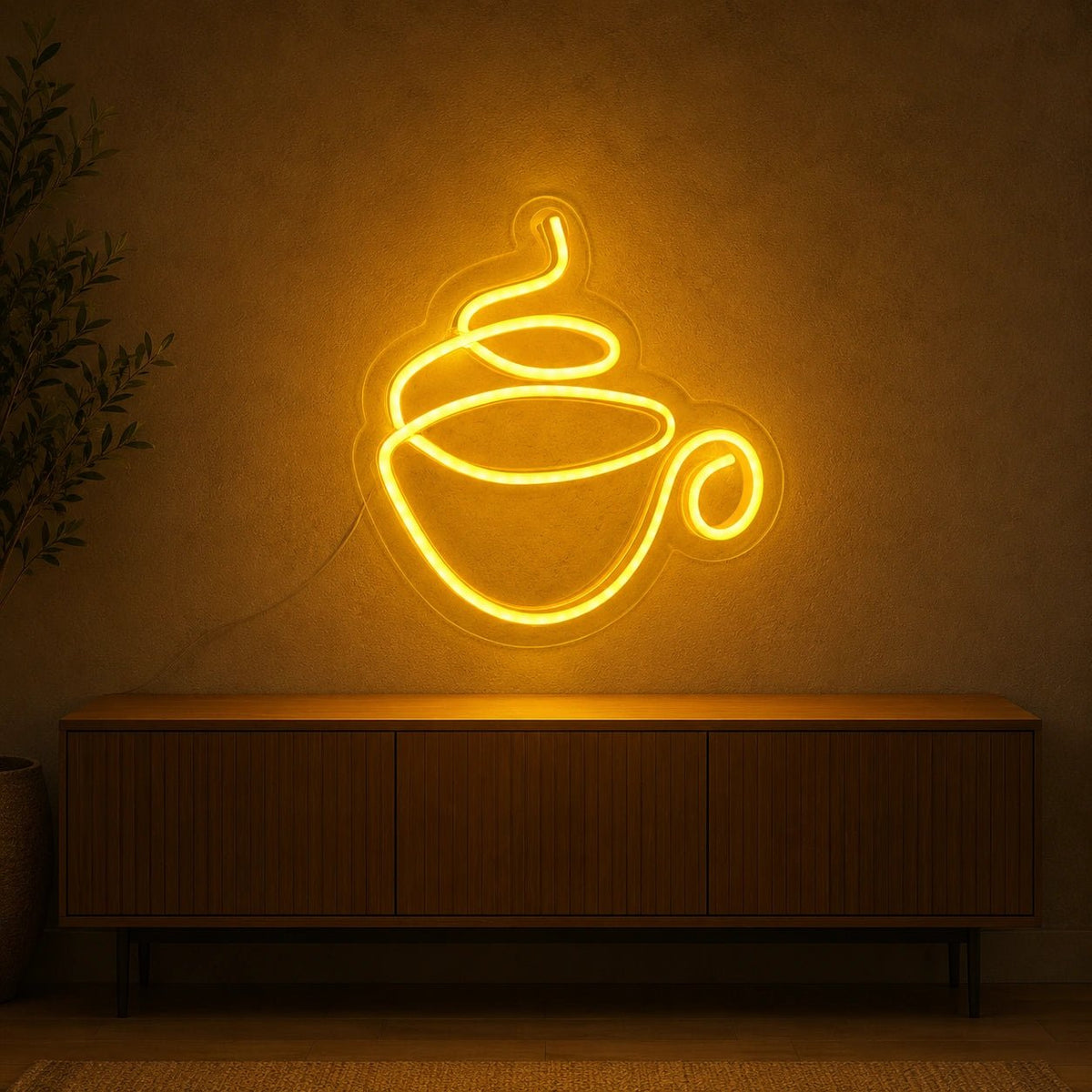Steaming Teacup LED Neon Sign - Shineneon