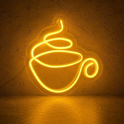 Steaming Teacup LED Neon Sign - Shineneon