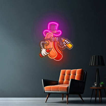 Steampunk Hotdog Led Neon Sign Light Custom Led Signs - Shineneon