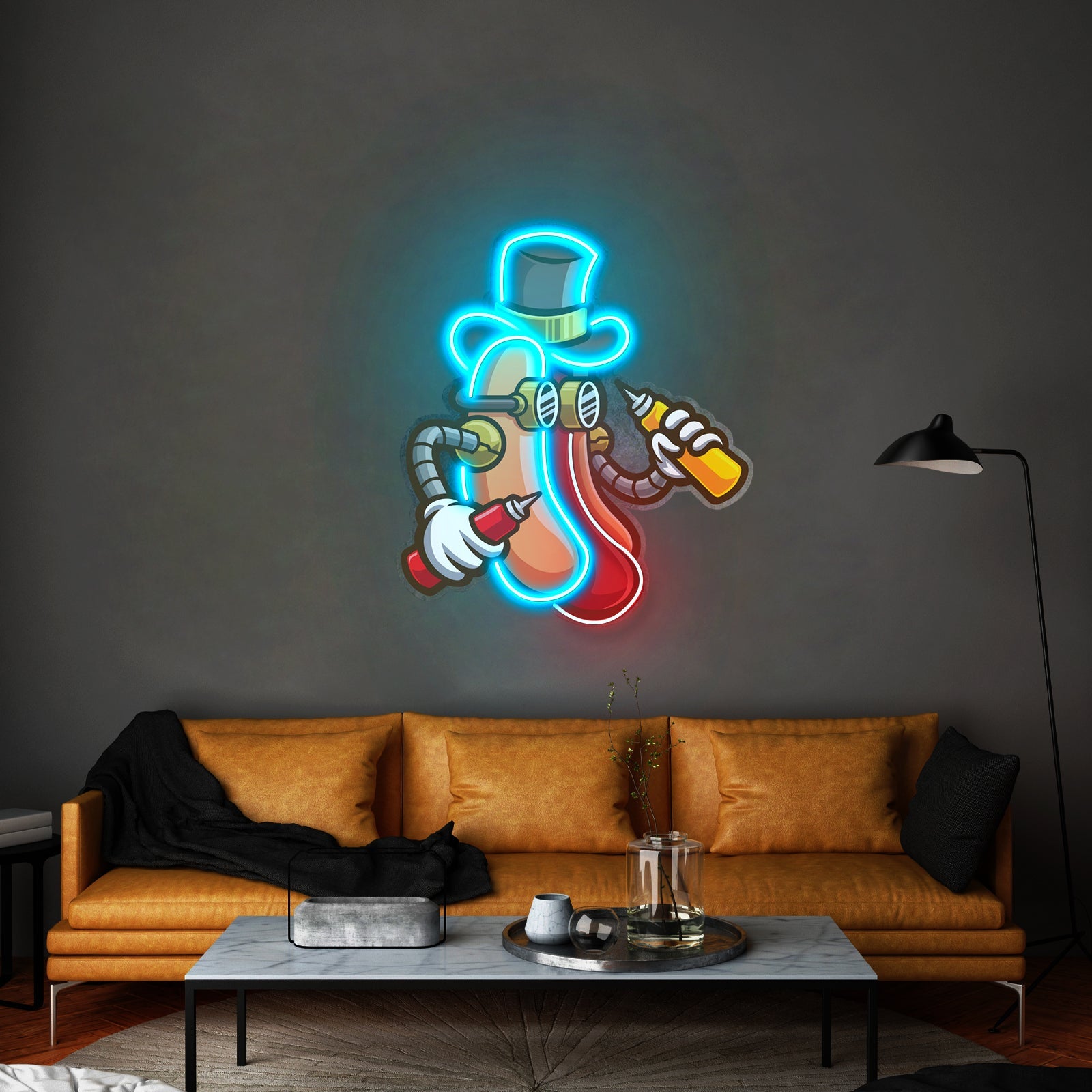 Steampunk Hotdog Led Neon Sign Light Custom Led Signs - Shineneon
