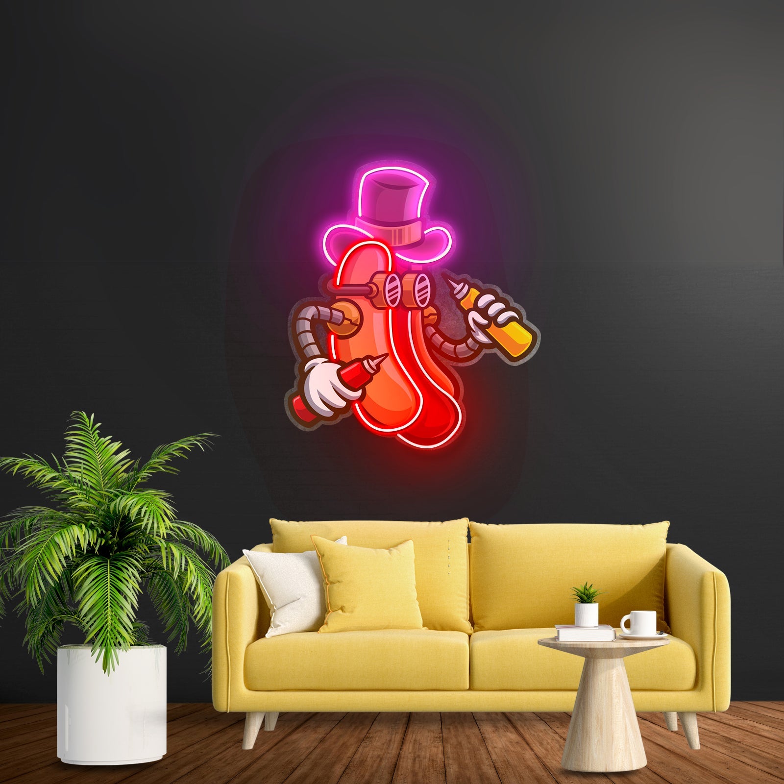 Steampunk Hotdog Led Neon Sign Light Custom Led Signs - Shineneon
