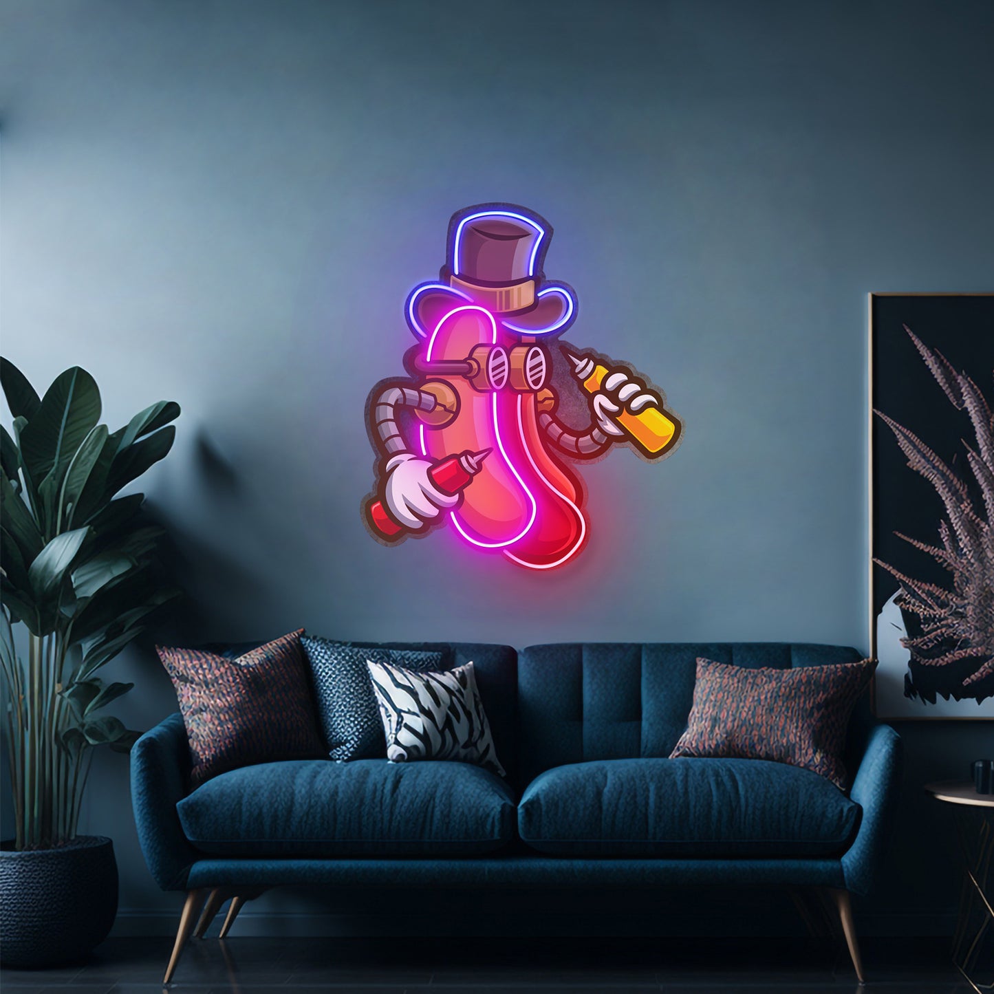 Steampunk Hotdog Led Neon Sign Light Custom Led Signs