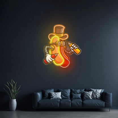 Steampunk Hotdog Led Neon Sign Light Custom Led Signs