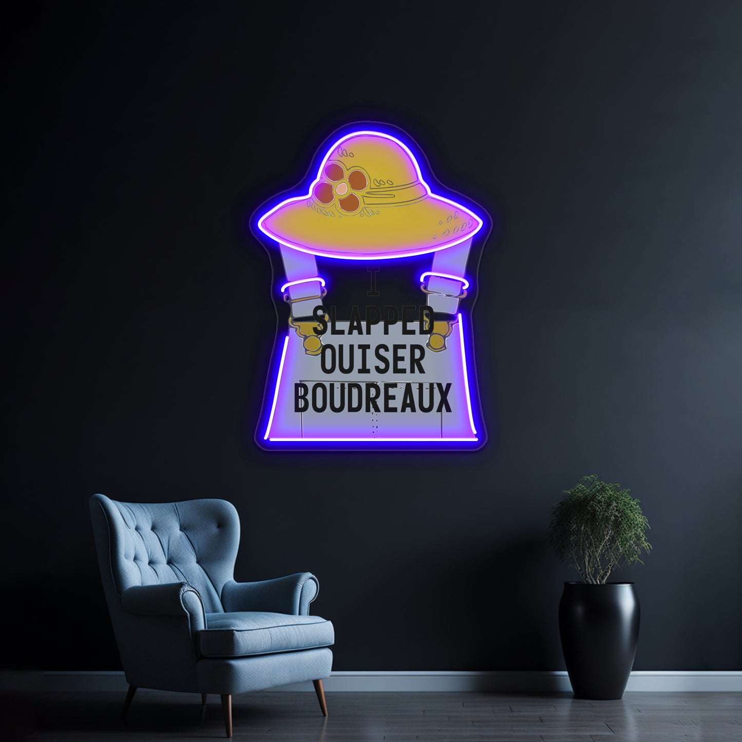 Steel Magnoliasi Slapped Ouiser Boudreaux Artwork Neon Signs For Sale