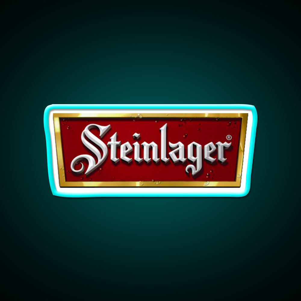Steinlager Logo Beer Bar Decor Led Neon Sign Rgb Color - Size and dimension reference