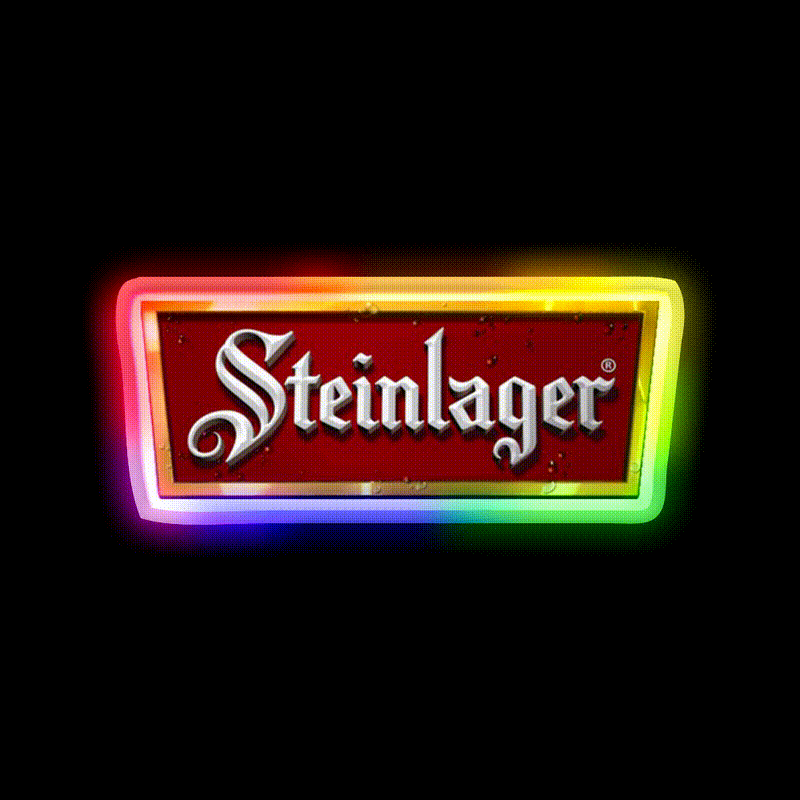 Steinlager Logo Beer Bar Decor Led Neon Sign Rgb Color - LED neon sign close-up detail