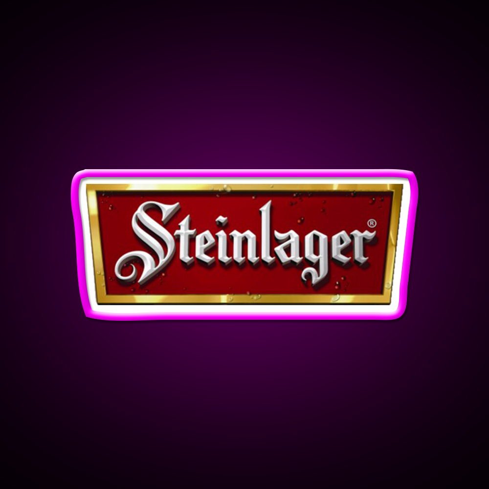 Steinlager Logo Beer Bar Decor Led Neon Sign Rgb Color - Neon sign mounted on wall in room